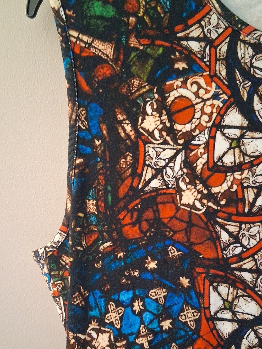 ALEXANDER MQUEEN Sleeveless Mosaic Print Sheath Dress - Multicolor EURO SIZE 44 - Picture 6 of 12